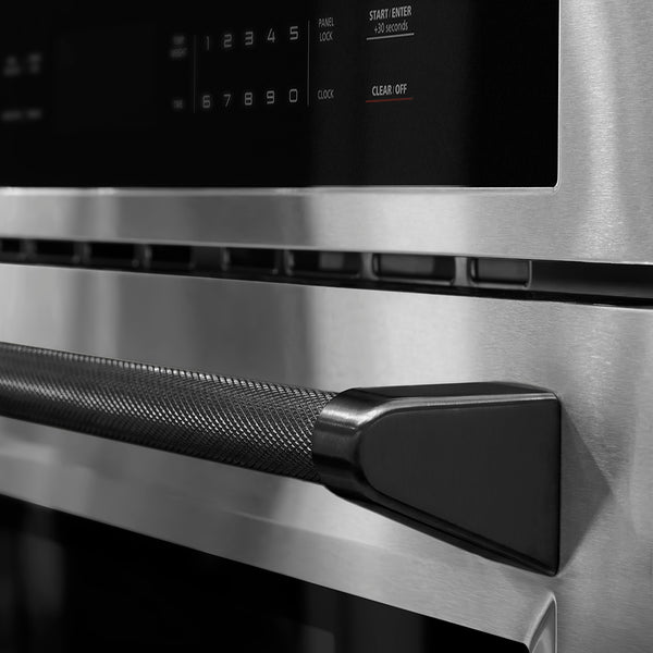 ZLINE 30 in. Microwave Helix Handle (Set of 1) in Black Stainless Steel (MWHZ-30-K-BS)