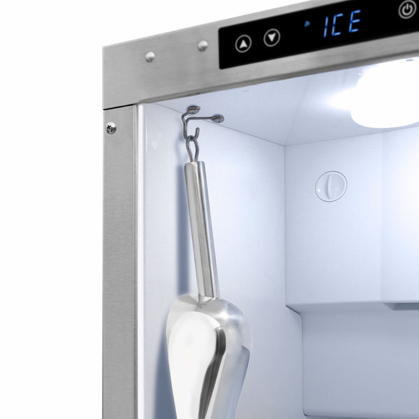 ZLINE 15 in. Touchstone Nugget Ice Maker with Drain Pump and Solid Stainless Steel Door (INGD-ST-15)