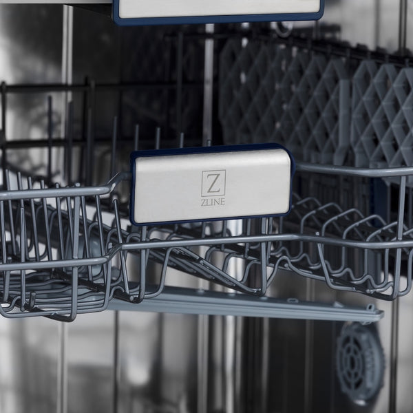 ZLINE 24 in. Tallac Series 3rd Rack Tall Tub Dishwasher in Custom Panel Ready with Stainless Steel Tub, 51dBa (DWV-24)