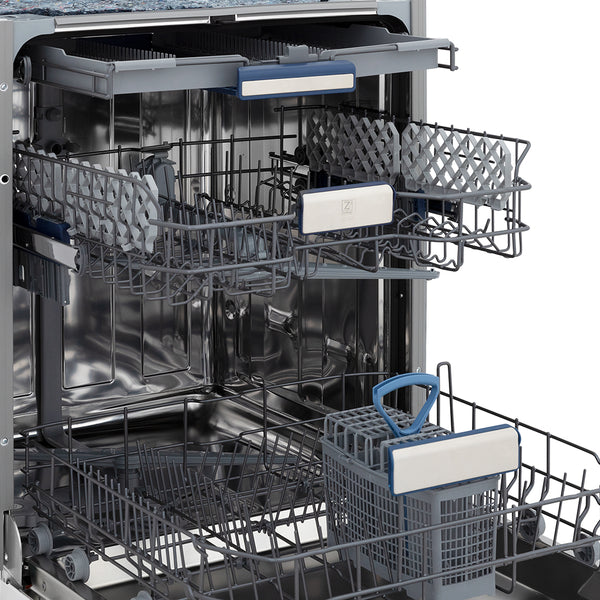 ZLINE 24 in. Tallac Series 3rd Rack Tall Tub Dishwasher with Stainless Steel Tub, 51dBa, Open Box-Great Condition