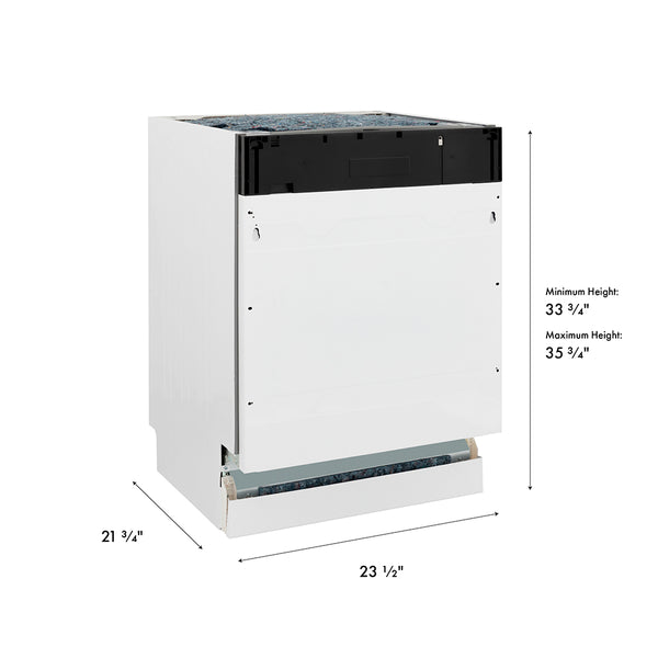 ZLINE 24 in. Tallac Series 3rd Rack Tall Tub Dishwasher with Stainless Steel Tub, 51dBa, Open Box-Great Condition