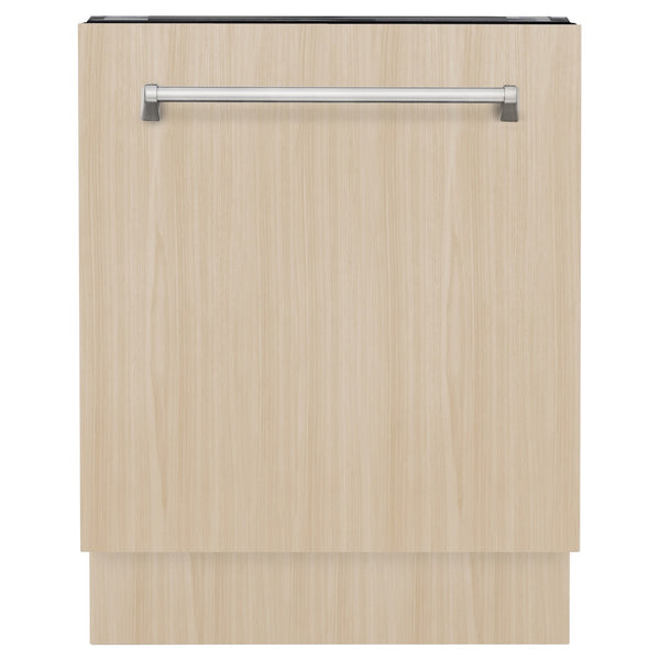 ZLINE 24 in. Tallac Series 3rd Rack Tall Tub Dishwasher in Custom Panel Ready with Stainless Steel Tub, 51dBa (DWV-24)