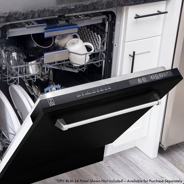 ZLINE 24 in. Tallac Series 3rd Rack Tall Tub Dishwasher with Stainless Steel Tub, 51dBa, Open Box-Great Condition