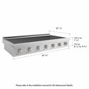 ZLINE 48 in. Paramount Induction Rangetop with 7 Element Cooktop in Satin Stainless Steel (SINRTS-48)