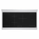 ZLINE Autograph Edition 48 in. Paramount Induction Rangetop with 7 Element Cooktop in Satin Stainless Steel and Polished Gold Accents (SINRTSZ-48-G)