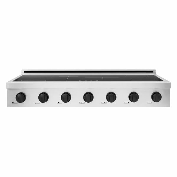 ZLINE Autograph Edition 48 in. Paramount Induction Rangetop with 7 Element Cooktop in Stainless Steel and Matte Black Accents (SINRTZ-48-MB)