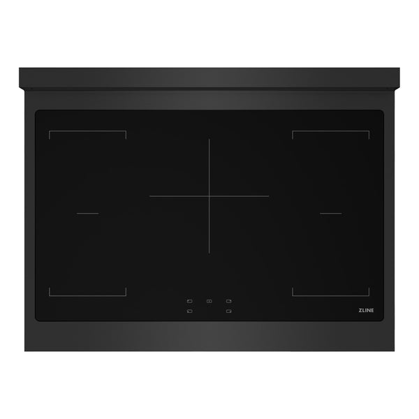 ZLINE Autograph Edition 36 in. Paramount Induction Rangetop with 5 Element Cooktop in Black Stainless Steel and Polished Gold Accents (SINRTBZ-36-G)