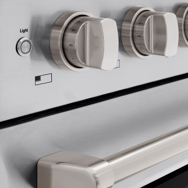 ZLINE 48 in. 6.7 cu. ft. Paramount Induction Range with 7 Element Cooktop and Dual Ovens in Stainless Steel (SINR48)