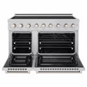 ZLINE 48 in. 6.7 cu. ft. Paramount Induction Range with 7 Element Cooktop and Dual Ovens in Stainless Steel (SINR48)
