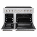 ZLINE 48 in. 6.7 cu. ft. Paramount Induction Range with 7 Element Cooktop and Dual Ovens in Satin Stainless Steel (SINRS-48)