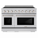 ZLINE 48 in. 6.7 cu. ft. Paramount Induction Range with 7 Element Cooktop and Dual Ovens in Satin Stainless Steel (SINRS-48)