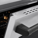 ZLINE Autograph Edition 48 in. 6.7 cu. ft. Paramount Induction Range with 7 Element Cooktop and Dual Ovens in Satin Stainless Steel with Matte Black Accents (SINRSZ-48-MB)