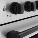 ZLINE Autograph Edition 48 in. 6.7 cu. ft. Paramount Induction Range with 7 Element Cooktop and Dual Ovens in Satin Stainless Steel with Matte Black Accents (SINRSZ-48-MB)