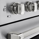 ZLINE Autograph Edition 48 in. 6.7 cu. ft. Paramount Induction Range with 7 Element Cooktop and Dual Ovens in Stainless Steel with Polished Nickel Helix Handles and Knob Accents (SINRZ-48-KPN)
