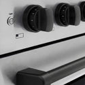 ZLINE Autograph Edition 48 in. 6.7 cu. ft. Paramount Induction Range with 7 Element Cooktop and Dual Ovens in Stainless Steel with Matte Black Accents (SINRZ-48-MB)