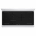 ZLINE Autograph Edition 48 in. 6.7 cu. ft. Paramount Induction Range with 7 Element Cooktop and Dual Ovens in Stainless Steel with Matte Black Accents (SINRZ-48-MB)
