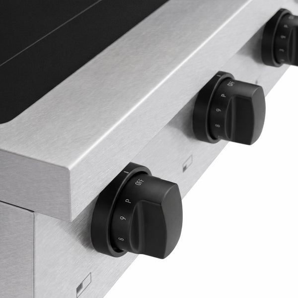 ZLINE Autograph Edition 36 in. Paramount Induction Rangetop with 5 Element Cooktop in Satin Stainless Steel and Matte Black Accents (SINRTSZ-36-MB)