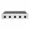 ZLINE Autograph Edition 36 in. Paramount Induction Rangetop with 5 Element Cooktop in Stainless Steel and Matte Black Accents (SINRTZ-36-MB)