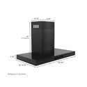 ZLINE 30 in. Convertible Vent Wall Mount Range Hood in Black Stainless Steel Handle, Open Box-Great Condition