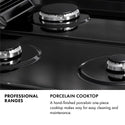 ZLINE Autograph Edition 48 in. 6.0 cu. ft. Legacy Dual Fuel Range with 7 Burner Gas Cooktop and 2 Electric Ovens in Satin Stainless Steel and Champagne Bronze Accents, Open Box-Great Condition