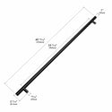 ZLINE 48 in. Wall-Mount Range Hood Helix Handle (Set of 1) in Black Stainless Steel (RHHZ-K-BS-48)