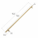 ZLINE Autograph Edition 48 in. Wall-Mount Range Hood Helix Handle (Set of 1) in Champagne Bronze (RHHZ-K-CB-48)