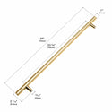 ZLINE Autograph Edition 36 in. Wall-Mount Range Hood Helix Handle (Set of 1) in Polished Gold (RHHZ-K-G-36)