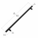 ZLINE Autograph Edition 36 in. Wall-Mount Range Hood Helix Handle (Set of 1) in Matte Black (RHHZ-K-MB-36)