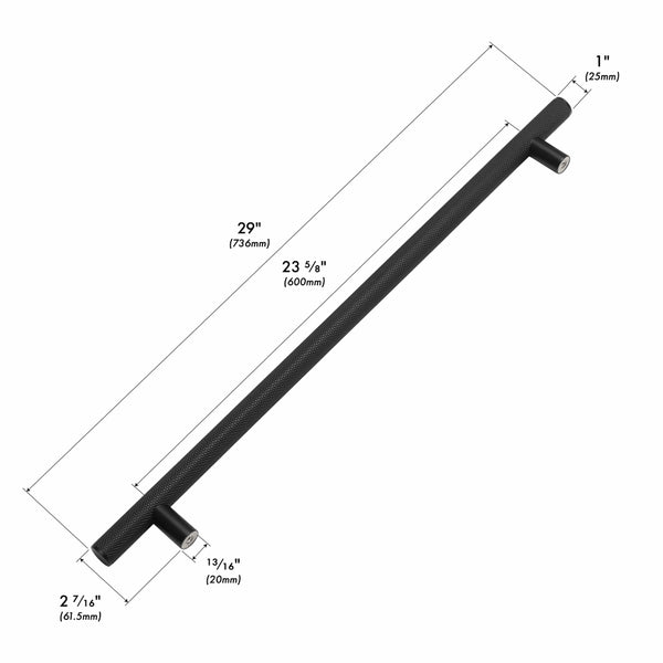 ZLINE Autograph Edition 36 in. Wall-Mount Range Hood Helix Handle (Set of 1) in Matte Black (RHHZ-K-MB-36)