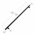ZLINE Autograph Edition 48 in. Wall-Mount Range Hood Helix Handle (Set of 1) in Matte Black (RHHZ-K-MB-48)