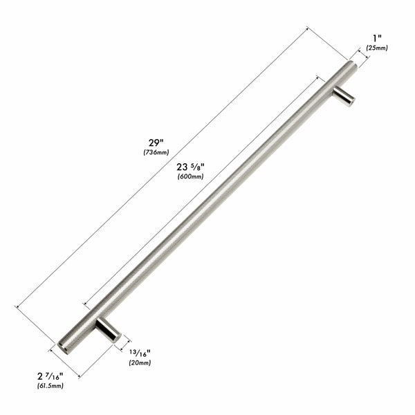 ZLINE Autograph Edition 36 in. Wall-Mount Range Hood Helix Handle (Set of 1) in Polished Nickel (RHHZ-K-PN-36)