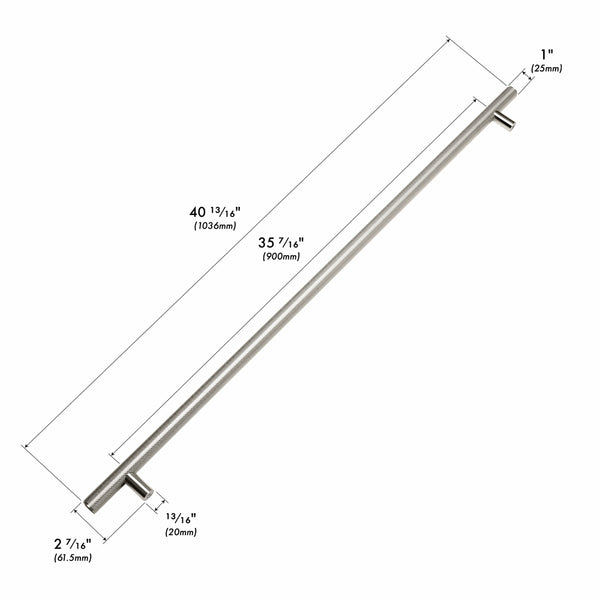 ZLINE Autograph Edition 48 in. Wall-Mount Range Hood Helix Handle (Set of 1) in Polished Nickel (RHHZ-K-PN-48)