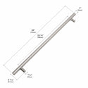 ZLINE 36 in. Wall-Mount Range Hood Helix Handle (Set of 1) in Stainless Steel (RHHZ-K-ST-36)