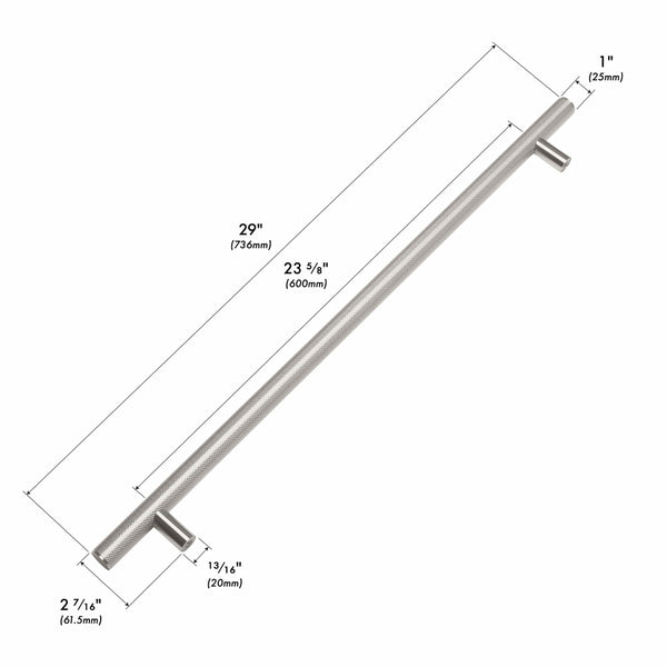 ZLINE 36 in. Wall-Mount Range Hood Helix Handle (Set of 1) in Stainless Steel (RHHZ-K-ST-36)
