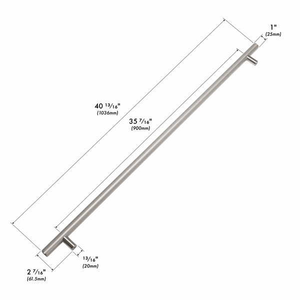 ZLINE 48 in. Wall-Mount Range Hood Helix Handle (Set of 1) in Stainless Steel (RHHZ-K-ST-48)