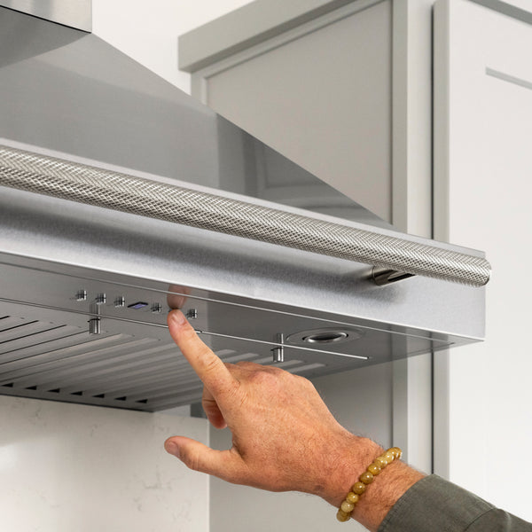 ZLINE Autograph Edition 30 in. Wall-Mount Range Hood Helix Handle (Set of 1) in Polished Nickel (RHHZ-K-PN-30)