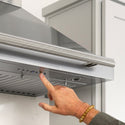ZLINE Autograph Edition 36 in. Wall-Mount Range Hood Helix Handle (Set of 1) in Polished Nickel (RHHZ-K-PN-36)