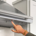ZLINE 48 in. Wall-Mount Range Hood Helix Handle (Set of 1) in Stainless Steel (RHHZ-K-ST-48)