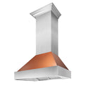 36" Ducted Fingerprint Resistant Stainless Steel Range Hood with Copper Shell (8654C-36)