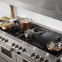 ZLINE 60 in. 7.4 cu. ft. Legacy Dual Fuel Range with 9 Burner Gas Cooktop and 2 Electric Convection Ovens in Satin Stainless Steel, Open Box-Good Condition