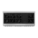ZLINE 60 in. 7.4 cu. ft. Legacy Dual Fuel Range with 9 Burner Gas Cooktop and 2 Electric Convection Ovens in Satin Stainless Steel, Open Box-Good Condition