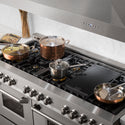 ZLINE 60 in. 7.4 cu. ft. Legacy Dual Fuel Range with Gas Cooktop and 2 Electric Convection Ovens in Satin Stainless Steel with 8 Brass Burners (RAS-SN-BR-60)