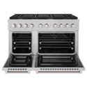 ZLINE 48 in. 6.7 cu. ft. Paramount Double Oven Dual Fuel Range with 8 Burner Gas Cooktop in Satin Stainless Steel, Open Box-Good Condition