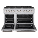 ZLINE 48 in. 6.7 cu. ft. Paramount Double Oven Dual Fuel Range with 8 Burner Gas Cooktop in Satin Stainless Steel, Open Box-Great Condition