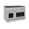 ZLINE 48 in. 6.7 cu. ft. Paramount Double Oven Dual Fuel Range with 8 Burner Gas Cooktop in Satin Stainless Steel, Open Box-Great Condition