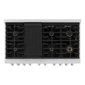 ZLINE 48 in. 6.7 cu. ft. Paramount Double Oven Dual Fuel Range in Satin Stainless Steel with 8 Brass Burners (SDRS-BR-48)