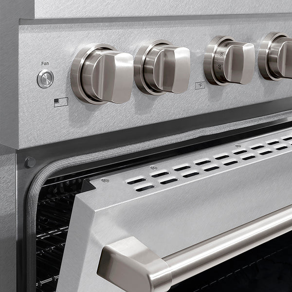 ZLINE 30 in. 4.2 cu. ft. Paramount Dual Fuel Range with 4 Burner DuoPro™ Cooktop and Electric Convection Oven in Satin Stainless Steel, Open Box-Great Condition