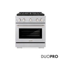 ZLINE 30 in. 4.2 cu. ft. Paramount Dual Fuel Range with 4 Burner DuoPro™ Cooktop and Electric Convection Oven in Satin Stainless Steel, Open Box-Good Condition