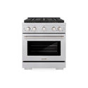 ZLINE 30 in. 4.2 cu. ft. Paramount Dual Fuel Range with 4 Burner DuoPro™ Cooktop and Electric Convection Oven in Satin Stainless Steel, Open Box-Good Condition