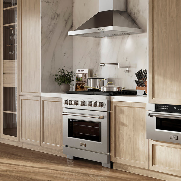 ZLINE 36 in. 5.2 cu. ft. Paramount Dual Fuel Range with 6 Burner DuoPro™ Cooktop and Electric Convection Oven in Satin Stainless Steel, Open Box-Great Condition